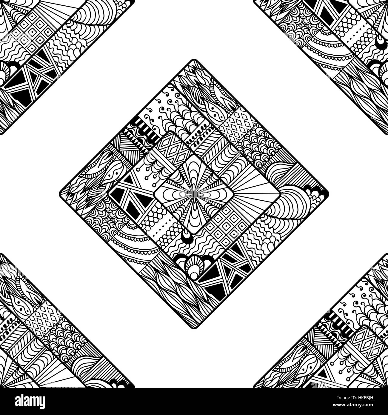 Zentangle motif transparent. doodle, mandala. Illustration de Vecteur