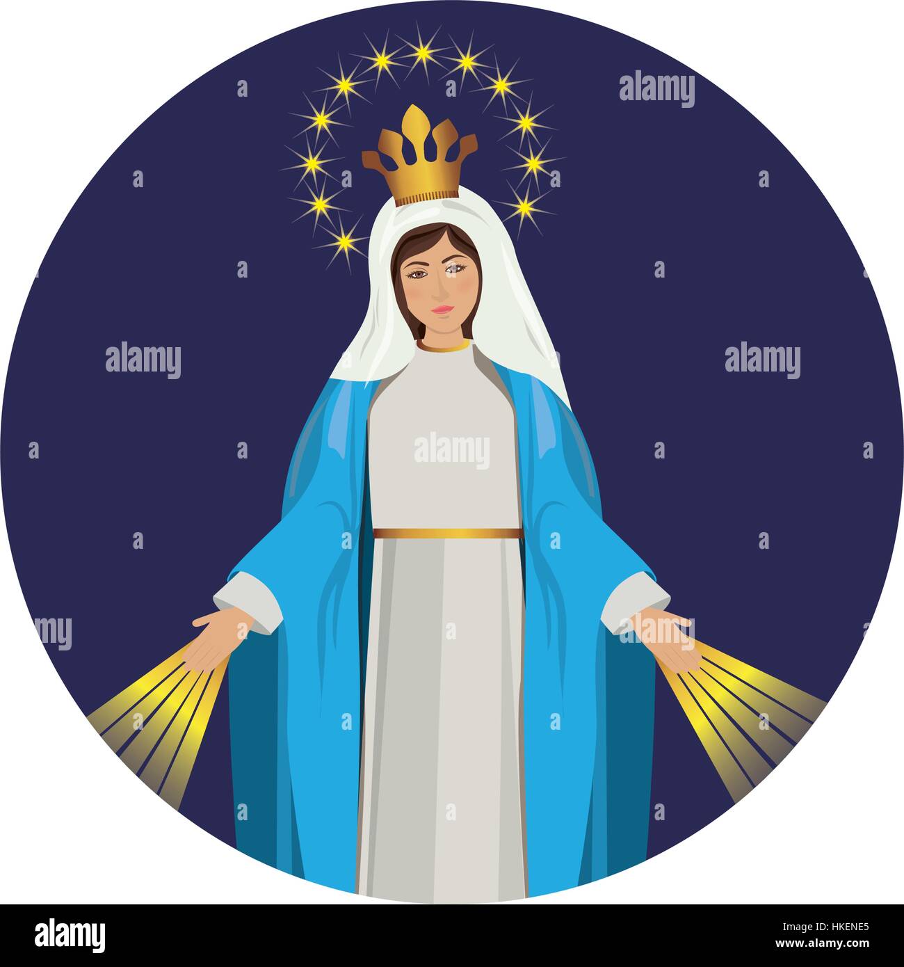 Sainte Vierge Marie icon vector illustration graphic design Illustration de Vecteur