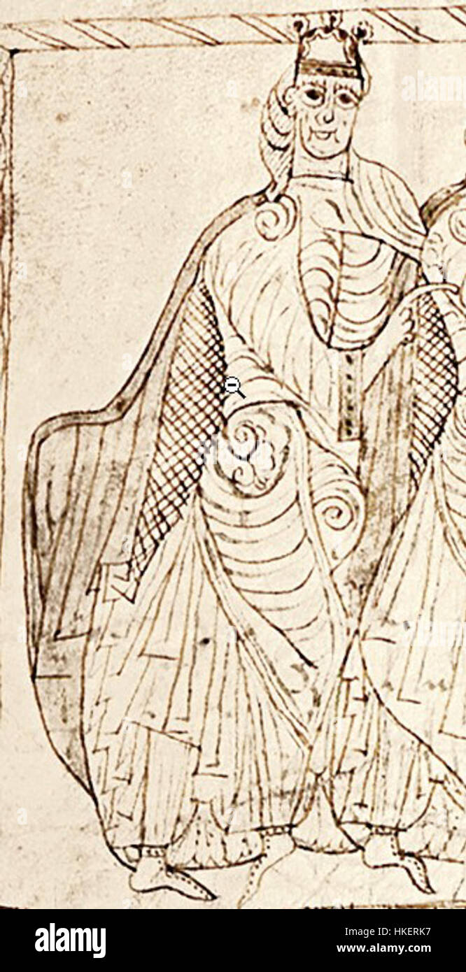 Cette œuvre représente Sancho III de Castille, un monarque espagnol médiéval de premier plan. Connu pour son leadership et son expansion territoriale, Sancho III règne au XIe siècle et joue un rôle clé dans le paysage politique de l'Espagne médiévale. Son règne est marqué par des contributions significatives à la consolidation du Royaume de Castille. Banque D'Images