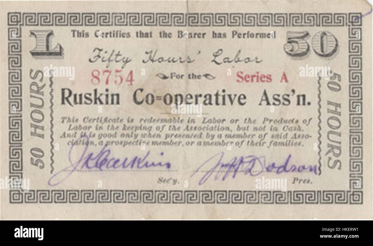 Le « Ruskin Cooperative Receipt » est un document important reflétant les principes sociaux et coopératifs préconisés par le célèbre critique et penseur social anglais, John Ruskin. La réception est associée à sa croyance en la valeur du travail coopératif et des pratiques commerciales équitables, marquant un moment important dans la réforme sociale du XIXe siècle. Banque D'Images