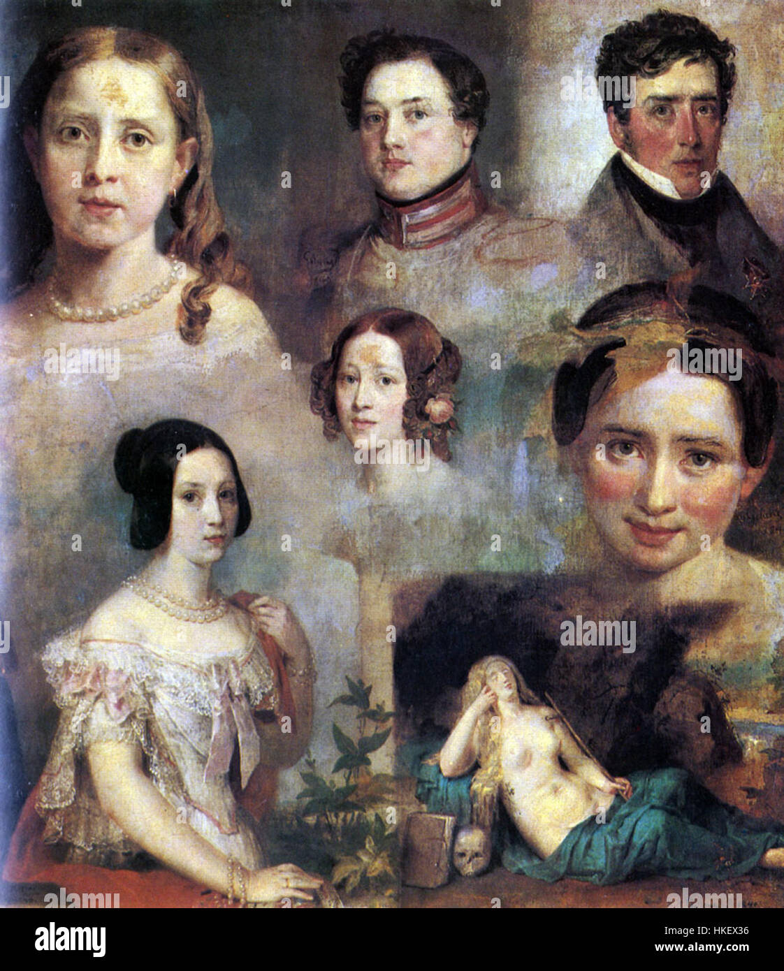 'V. Golike. Sketches' présente une série de croquis détaillés capturant diverses figures et scènes. Le travail de l’artiste met en valeur des dessins au trait fins et un design complexe, en se concentrant sur des sujets humains et naturels avec un accent sur le réalisme et l’expression. Banque D'Images