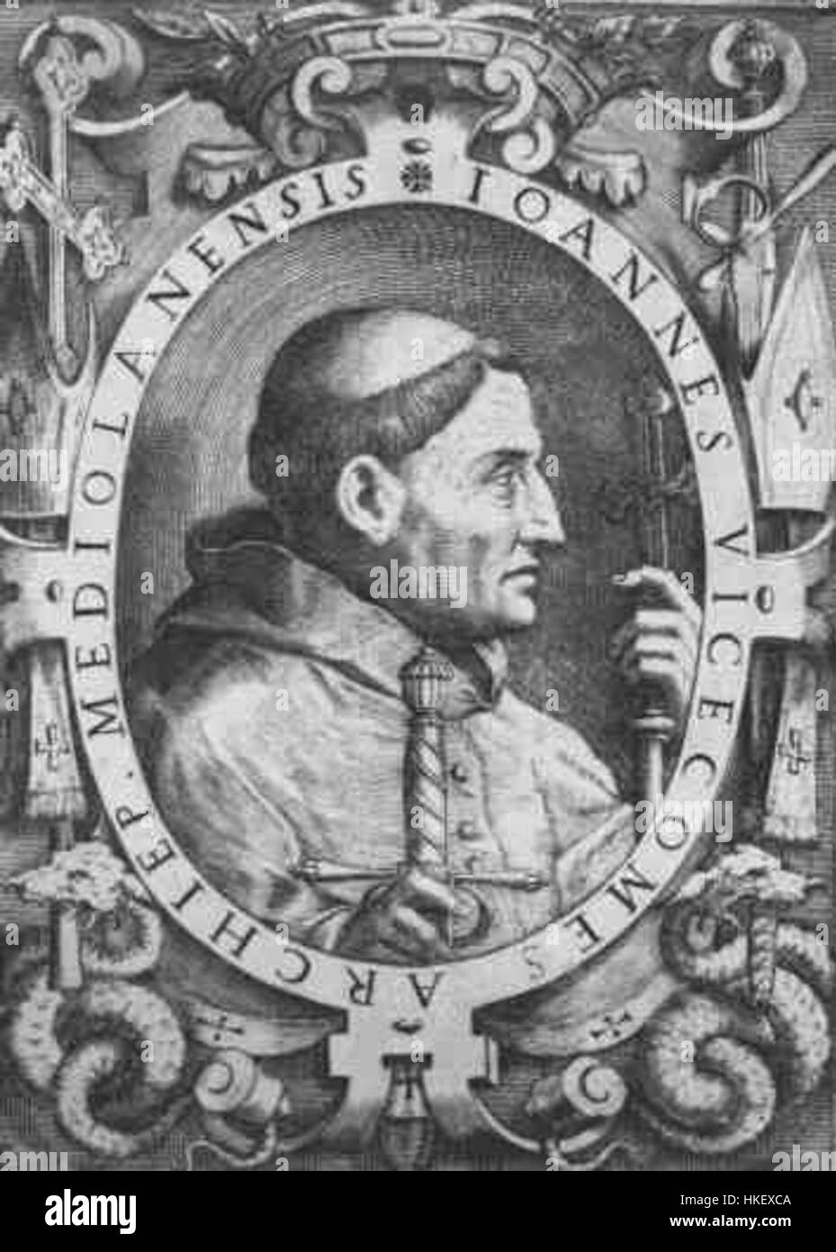 Visconti, Giovanni (1290 1354) Banque D'Images