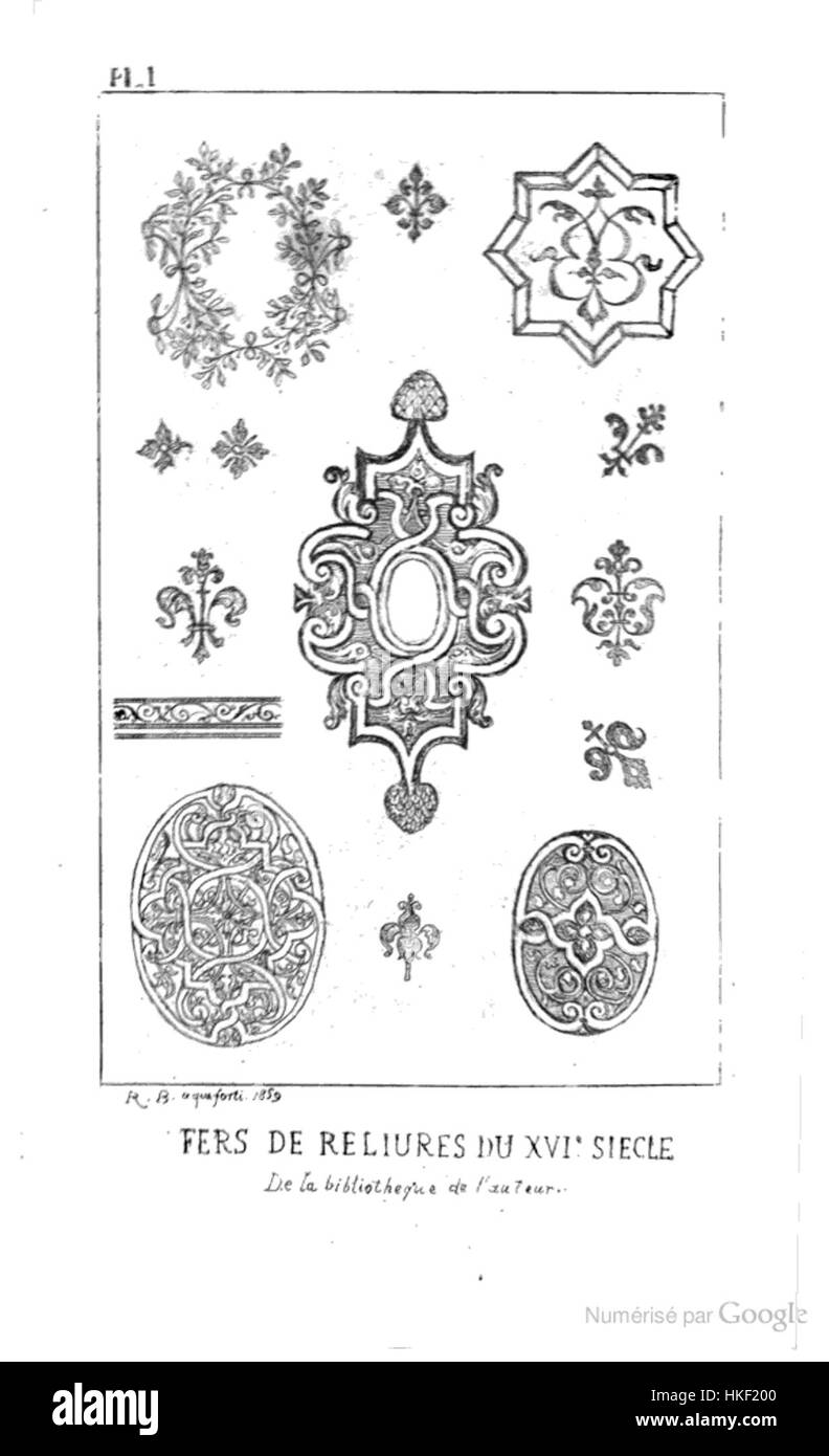 Une pièce historique sur l’art de la reliure à Bordeaux, détaillant son évolution et sa signification culturelle. L'œuvre comprend des croquis et des estampes liés aux techniques de reliure et au patrimoine de la ville dans le domaine. Banque D'Images