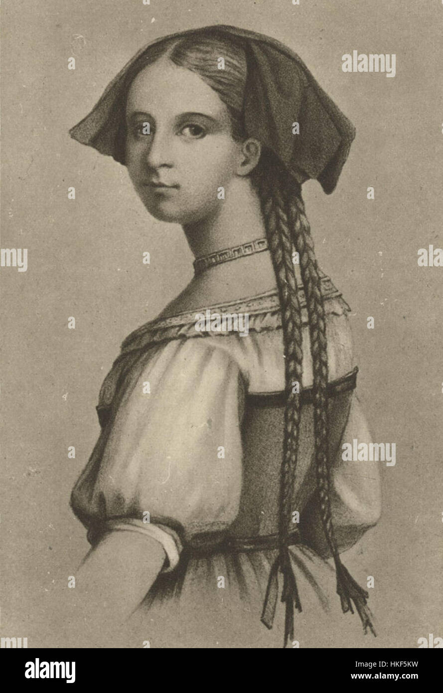 Friederike Brion est un portrait peint par Johann Friedrich Overbeck. Il met en scène Friederike Brion, une figure du romantisme allemand, reflétant des thèmes de profondeur émotionnelle et de connexion personnelle dans la période romantique de compris Banque D'Images