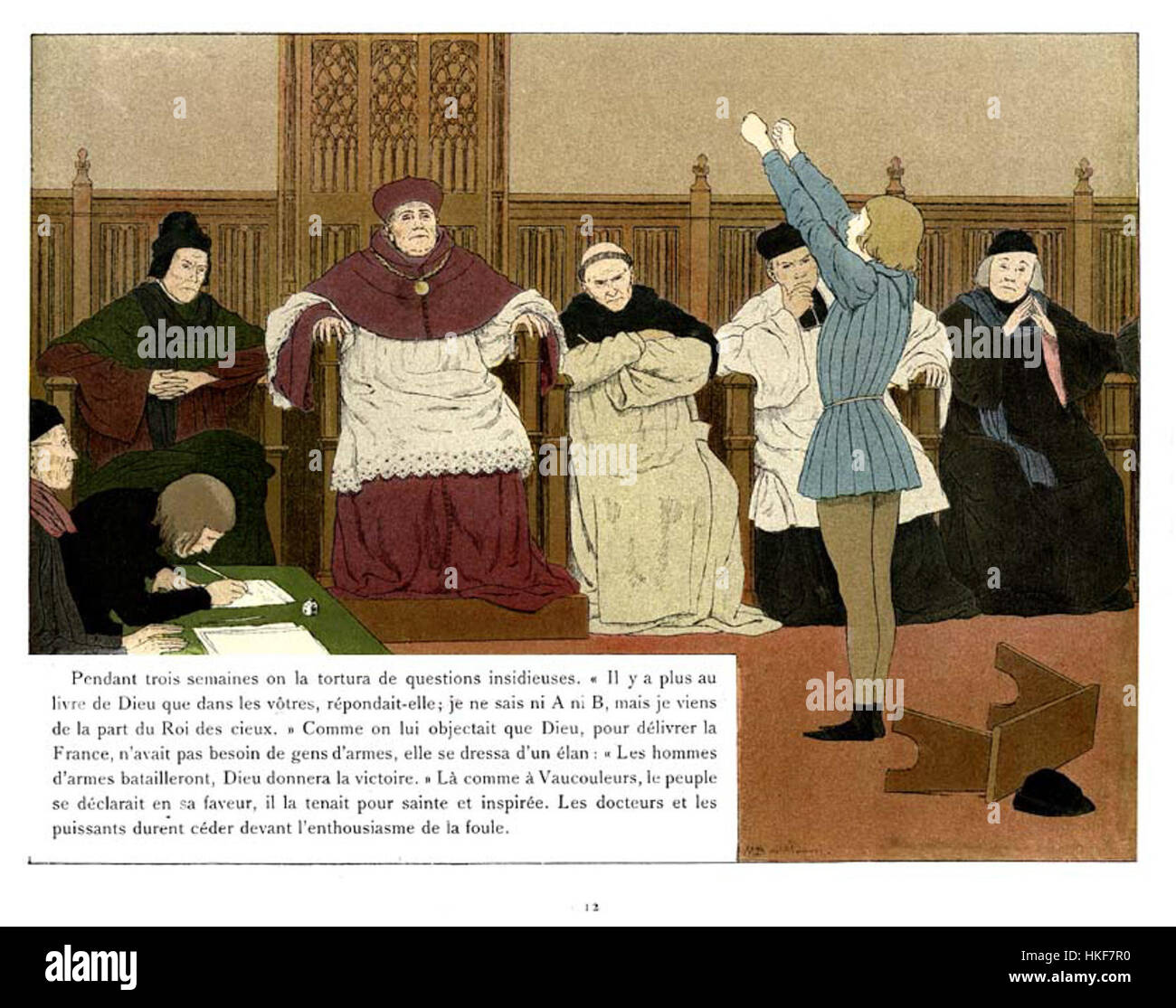 Ce portrait de Jeanne d'Arc par Boutet de Monvel reflète le style unique de l'artiste dans la capture de la figure historique. L'œuvre est une représentation de la célèbre héroïne française, célébrée pour sa bravoure pendant la guerre de cent ans. Banque D'Images Ce portrait de Jeanne d'Arc par Boutet de Monvel reflète le style unique de l'artiste dans la capture de la figure historique. L'œuvre est une représentation de la célèbre héroïne française, célébrée pour sa bravoure pendant la guerre de cent ans. Banque D'Images