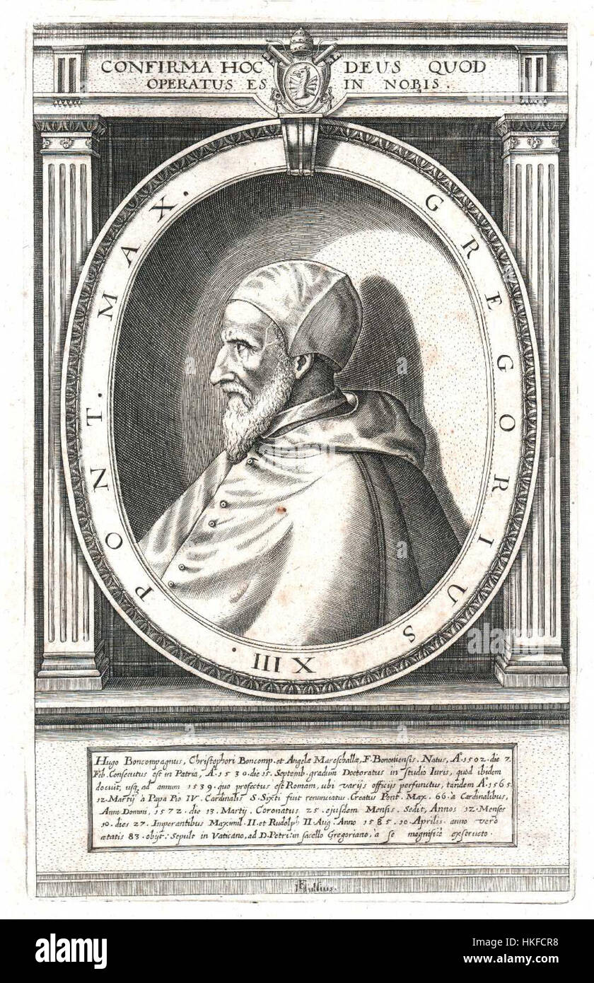 Le pape Grégoire XIII Banque D'Images