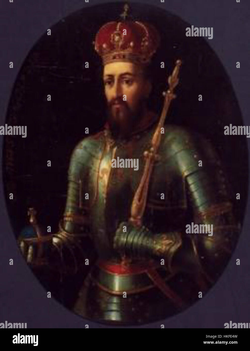 Ce portrait de Sigismond II Auguste, le dernier roi jagellonien de Pologne, est attribué à un artiste lituanien inconnu. Il capture le comportement royal du roi et sa signification historique. Banque D'Images