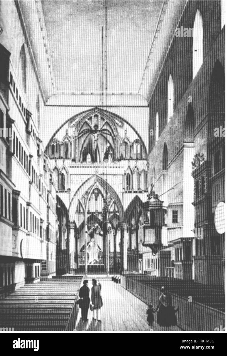 Le chœur Nidarosdomen de Trondheim, en Norvège, est un exemple emblématique de l'architecture gothique. Le bâtiment, datant du XIe siècle, est un symbole du patrimoine religieux et culturel norvégien. Banque D'Images