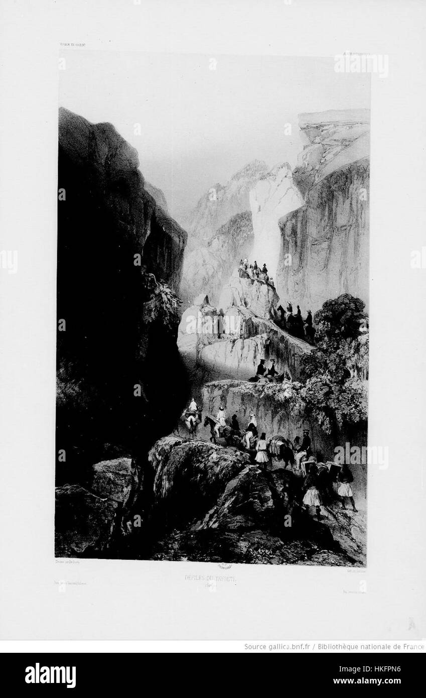 Cette peinture de 1847 intitulée 'Taygetos' présente la majestueuse chaîne de montagnes de Taygetos, située en Grèce. Le paysage capture la beauté naturelle de la région, mettant en valeur ses sommets imposants et son environnement serein. Banque D'Images