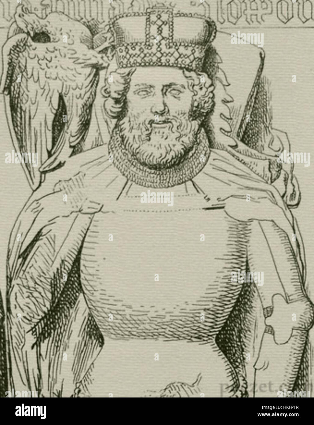 Portrait historique de Boleslas III d'Opole, figure importante de l'histoire polonaise. Cette œuvre représente le port royal du duc et son rôle important dans l’histoire de la Silésie et de la Pologne au XIIIe siècle. Banque D'Images