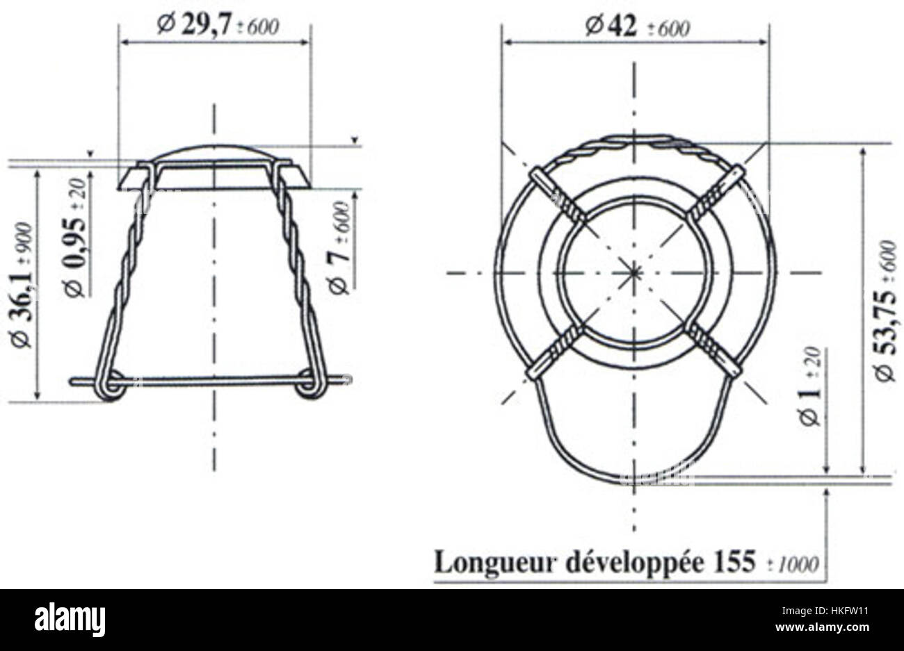 Le brevet Muselet fait référence à la fermeture en cage métallique utilisée pour les bouteilles de champagne et de vin mousseux, une invention cruciale pour sécuriser le bouchon et préserver la carbonatation de la boisson. Banque D'Images