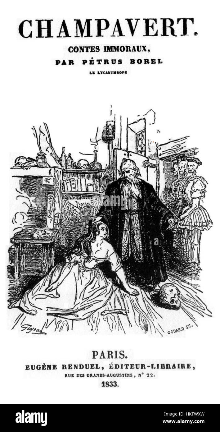 Champavert, contes immoraux 1833 Banque D'Images