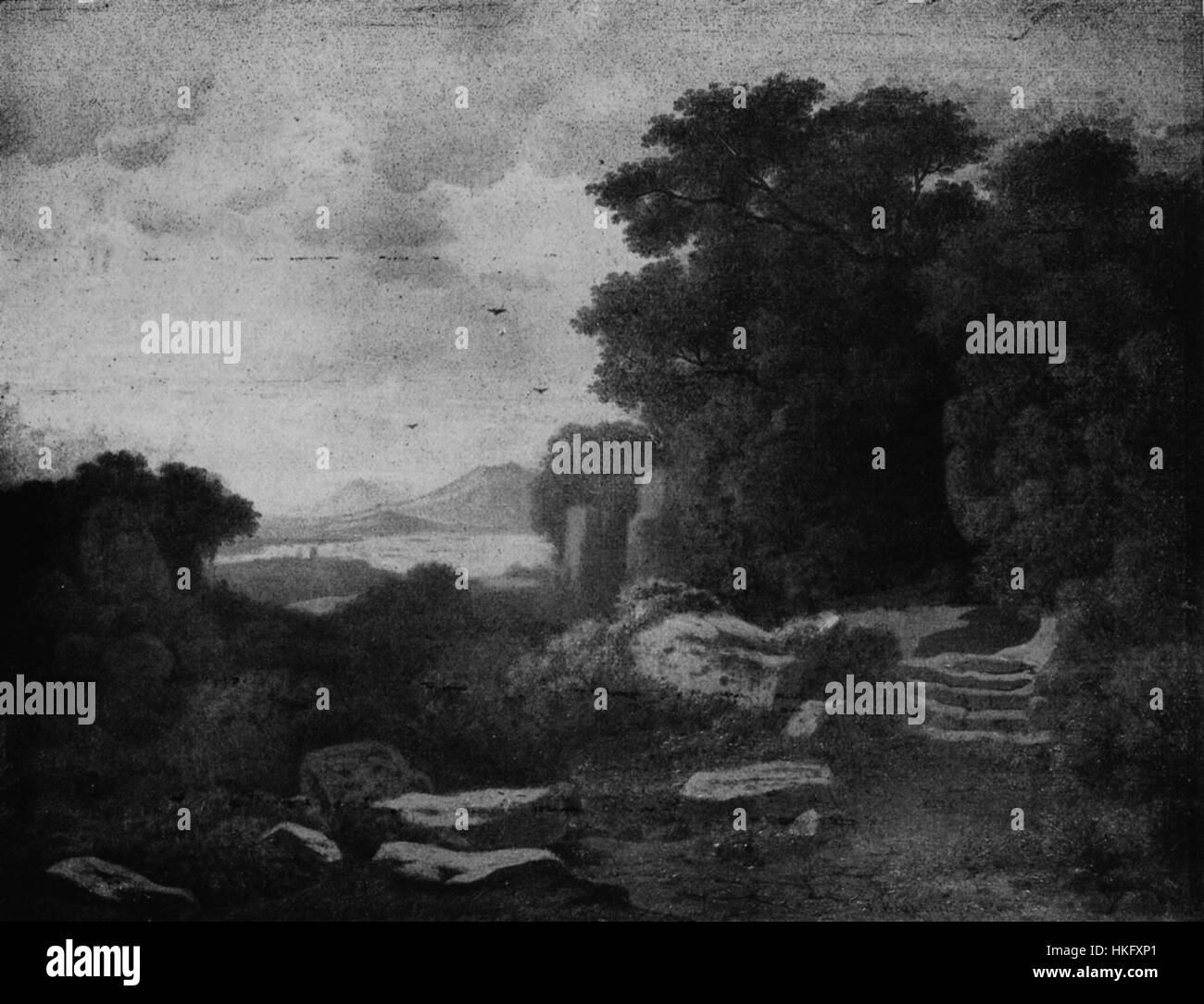 Cette œuvre de Blaschnik capture la magnifique chaîne de montagnes Sabinergebirge, mettant en valeur le paysage accidenté et le paysage naturel spectaculaire. La peinture à l'huile souligne la beauté de l'environnement naturel. Banque D'Images