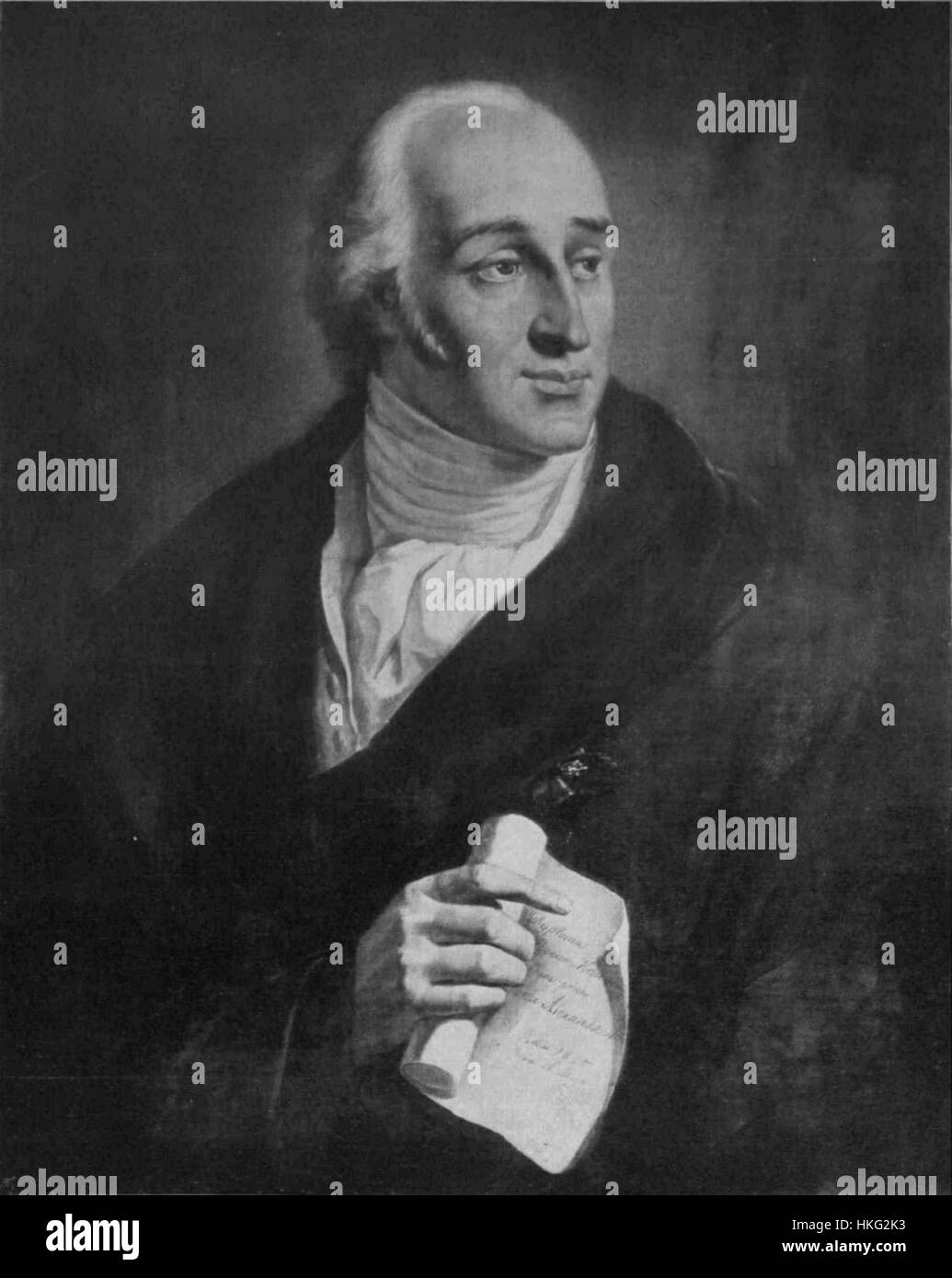 Tadeusz Czacki, intellectuel et éducateur polonais de premier plan, est connu pour ses contributions à l'histoire et à la culture polonaises. Son travail dans le domaine de l'éducation et de la réforme sociale a eu un impact durable sur la Pologne à la fin du XVIIIe siècle et au début du XIXe siècle. Banque D'Images