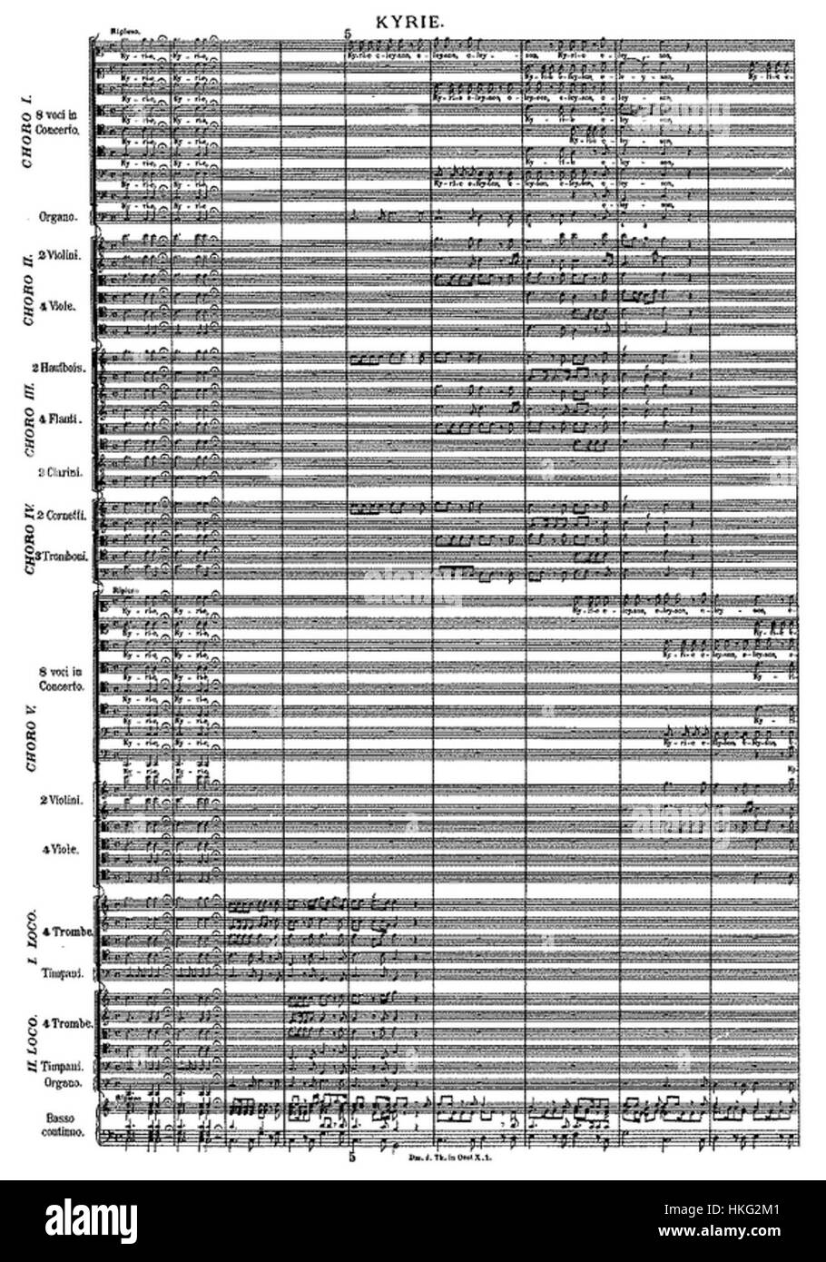 Le Kyrie de la Missa Saliburgensis est une composition musicale médiévale, faisant partie de la Messe de Salburg, connue pour son arrangement choral, représentant la musique sacrée médiévale. Banque D'Images