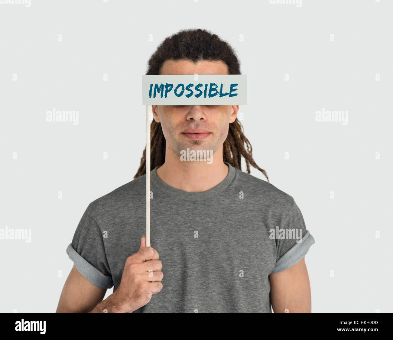 Impossible aucune façon Concept mot pessimisme Banque D'Images