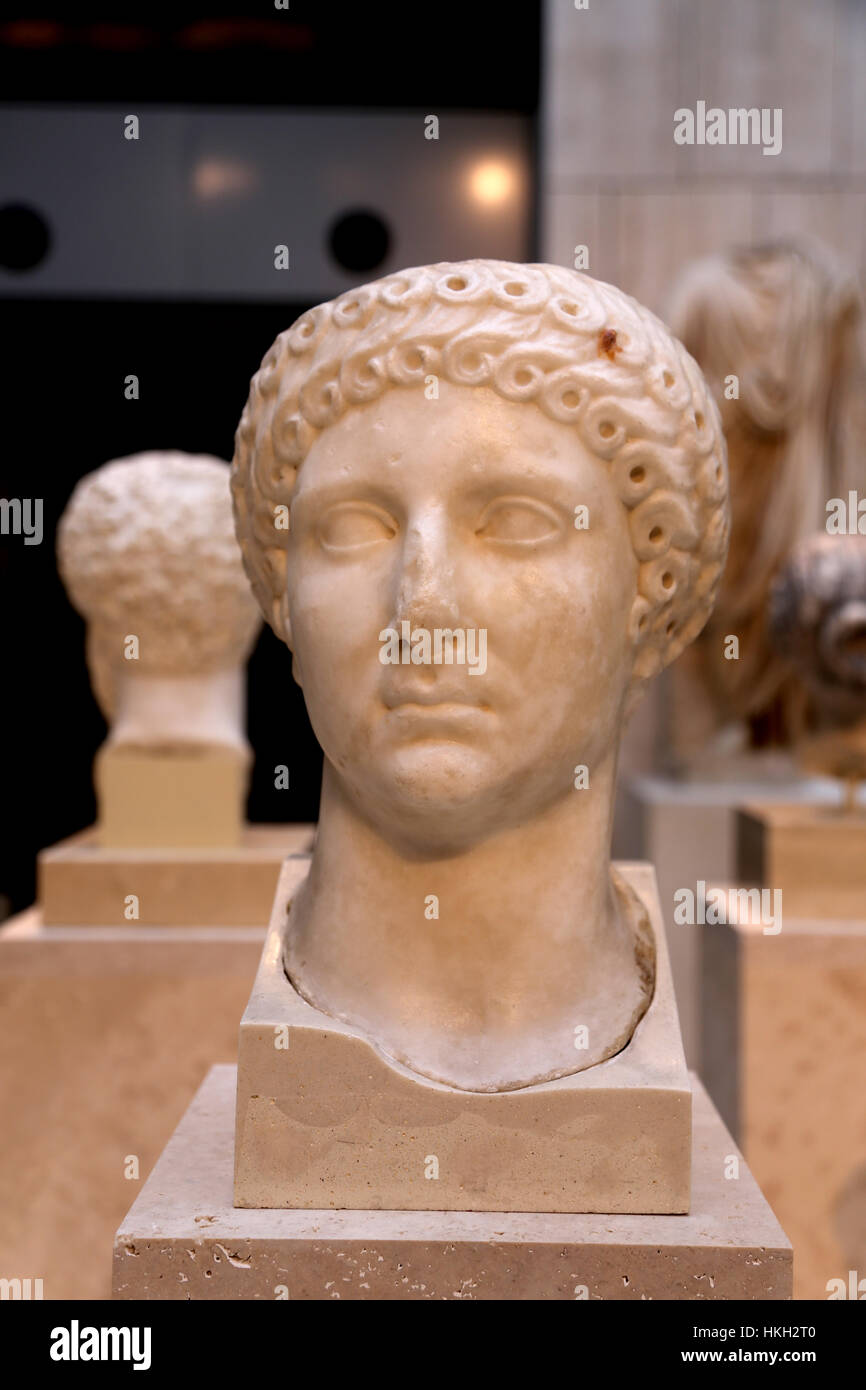 Poppée (30 à 65). Impératrice romaine de 63 à 64 ans. La femme de Néron et membre de la dynastie des Juli-Claudia. L'Espagne. Banque D'Images