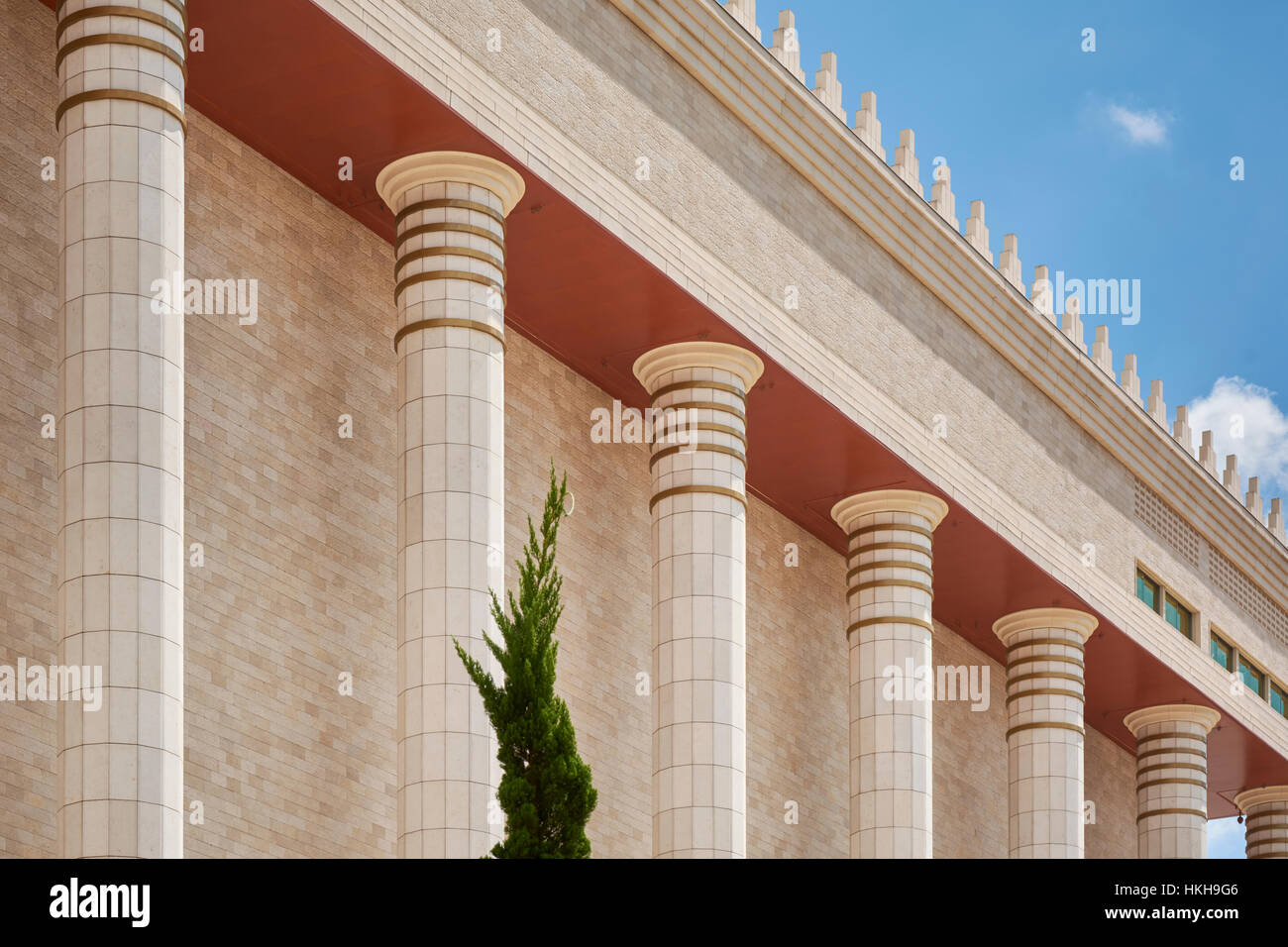 Détail de l'Architecture des colonnes du temple de Salomon, dans le  quartier de bras, à Sao Paulo, Brésil Photo Stock - Alamy