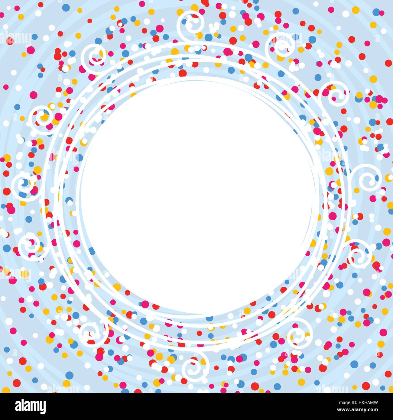 Arrière-plan coloré vecteur pour nouvel an fête carte avec confetti, lignes et courbes Illustration de Vecteur