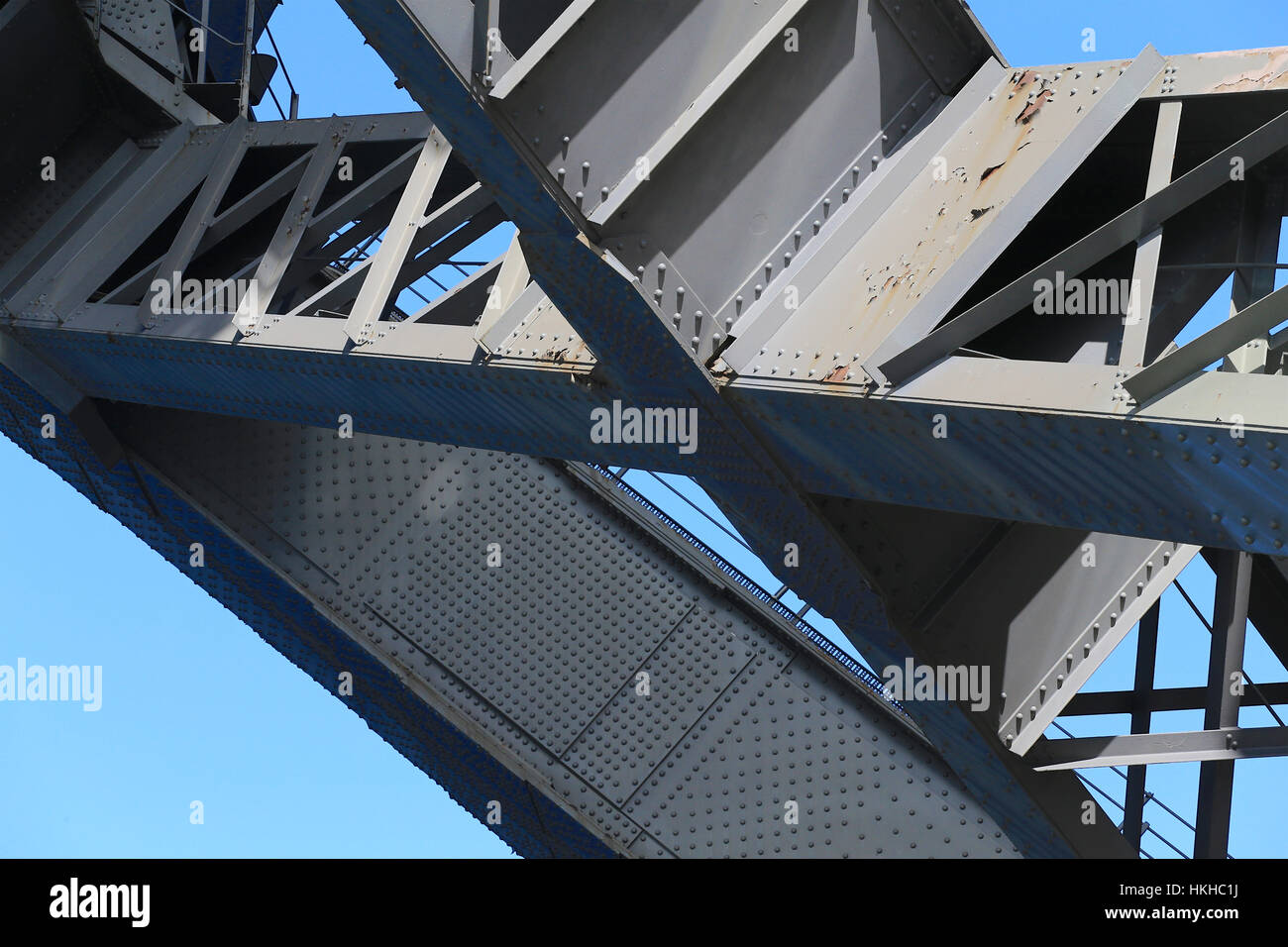 Sydney Harbour Bridge Support Structure Banque D'Images
