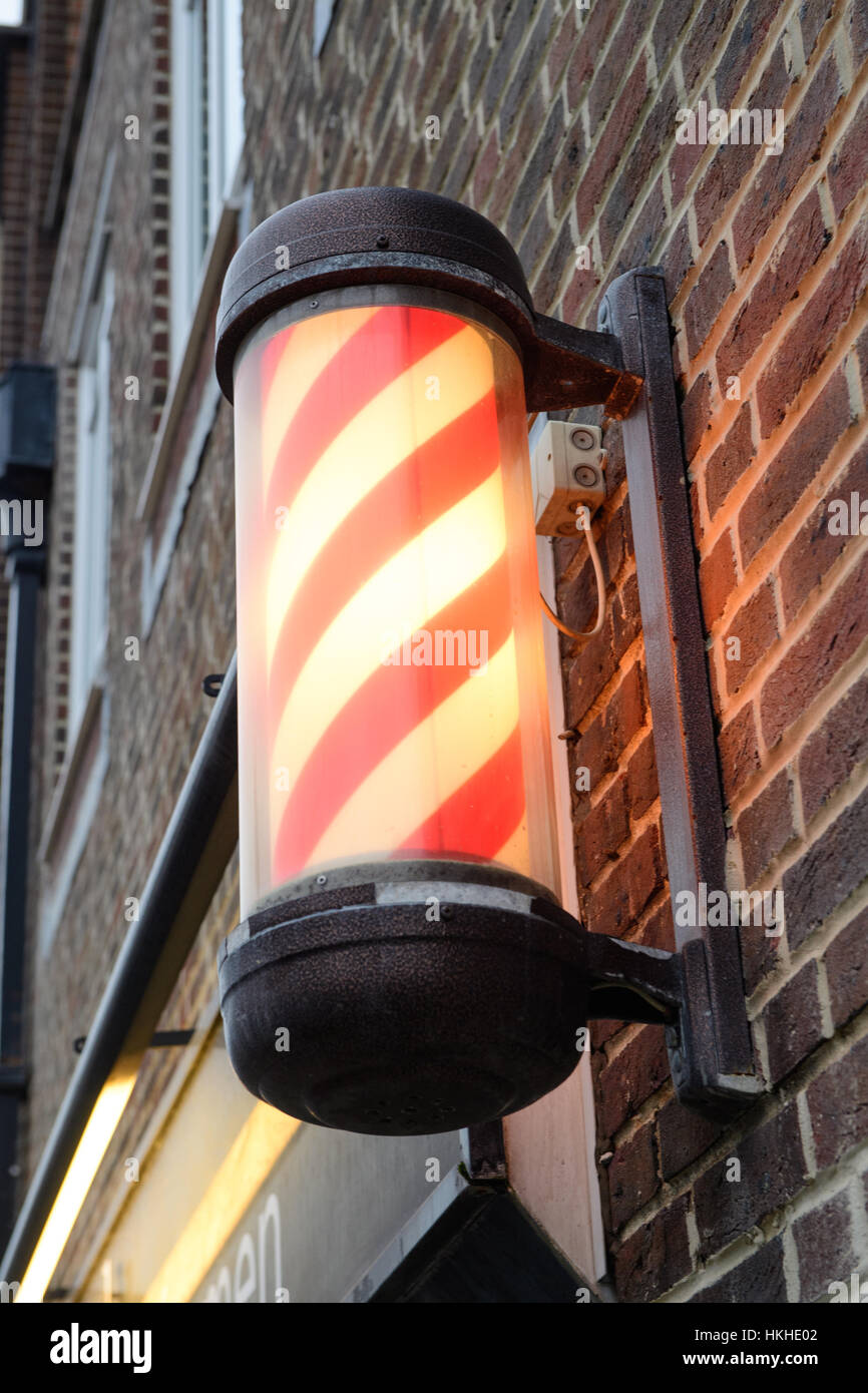 Salon de coiffure boutique sign Banque D'Images