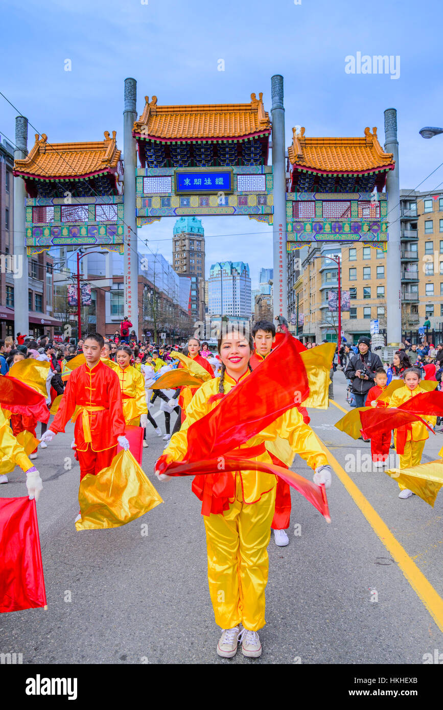 Défilé du Nouvel An chinois, Vancouver, British Columbia, Canada Banque D'Images