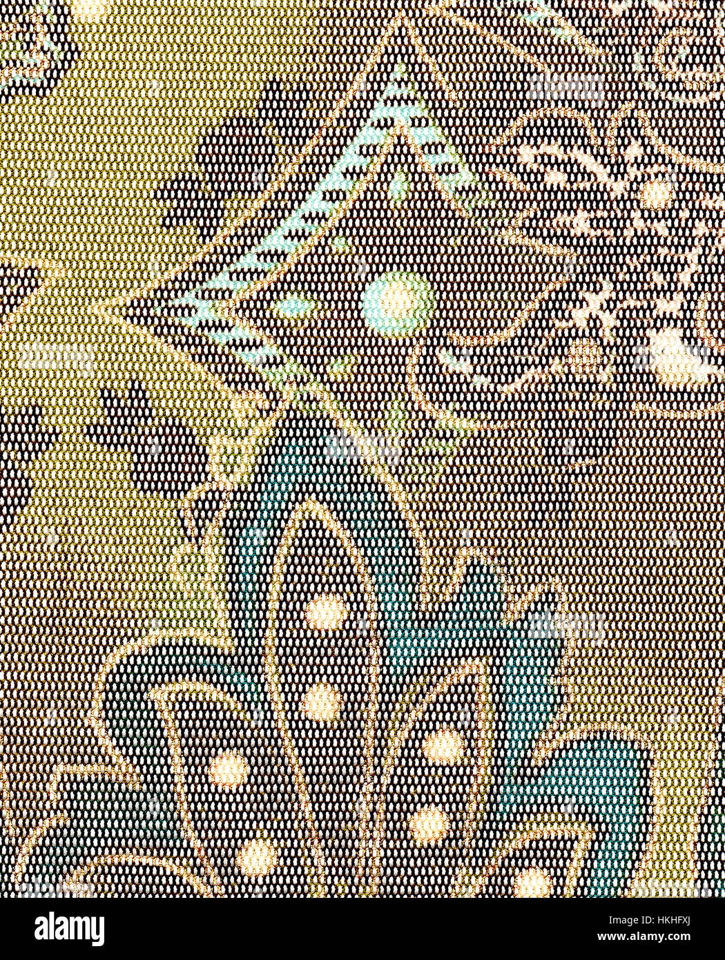 Tissu de décoration, Close up detail Banque D'Images
