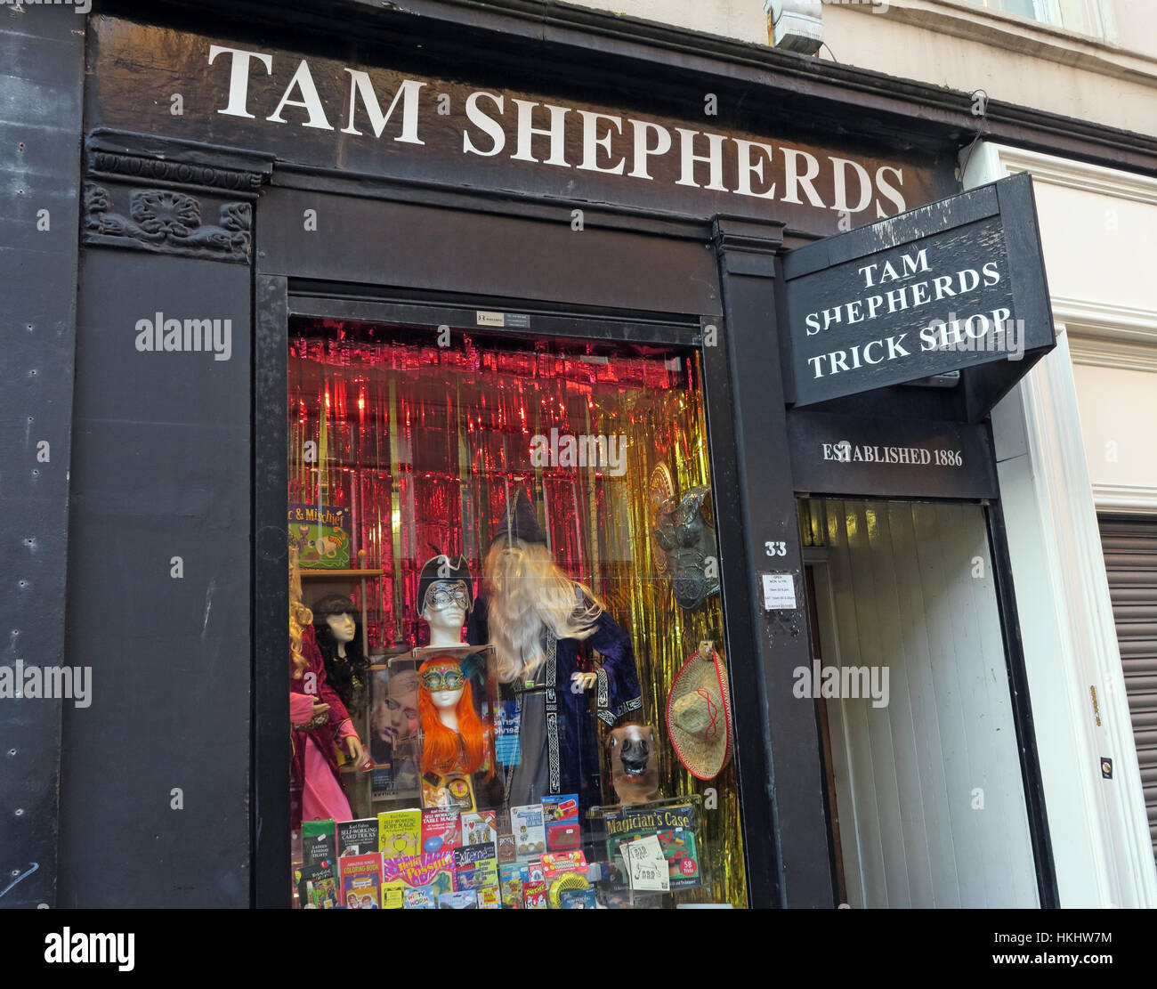 TAM Shepherds Trick Shop, 33 Queen St, Glasgow, Écosse, Royaume-Uni, G1 3EF - tamshepherds.com Banque D'Images