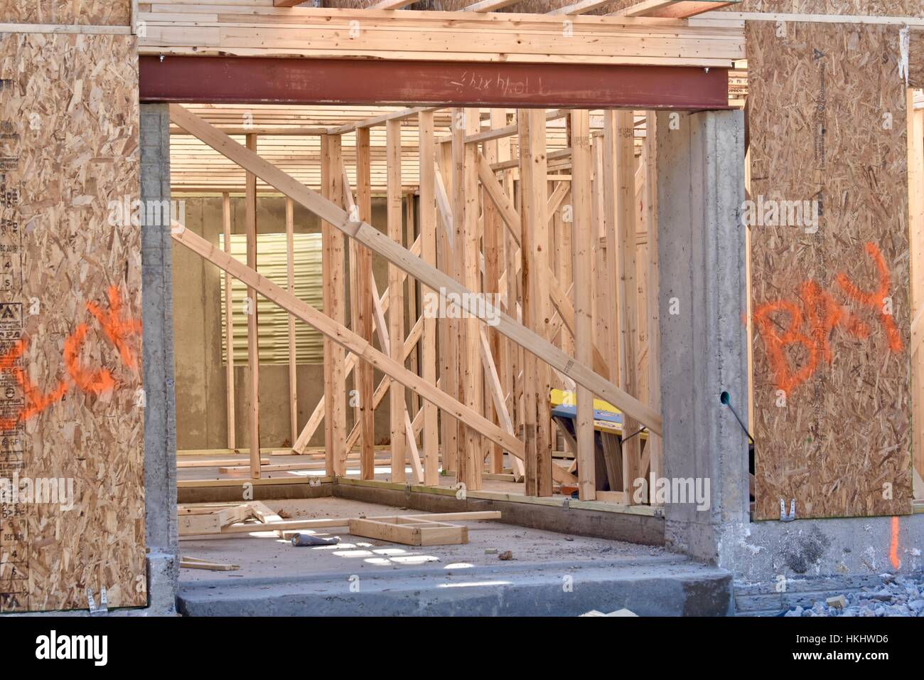 Une nouvelle construction accueil dans les premières étapes de la ...