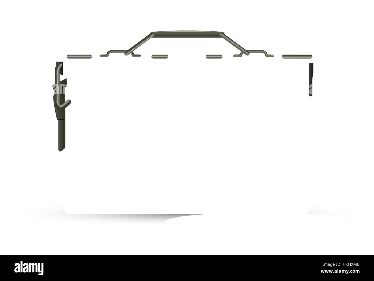 Boîte de munitions militaires vert avec quelques balles munitions Illustration de Vecteur