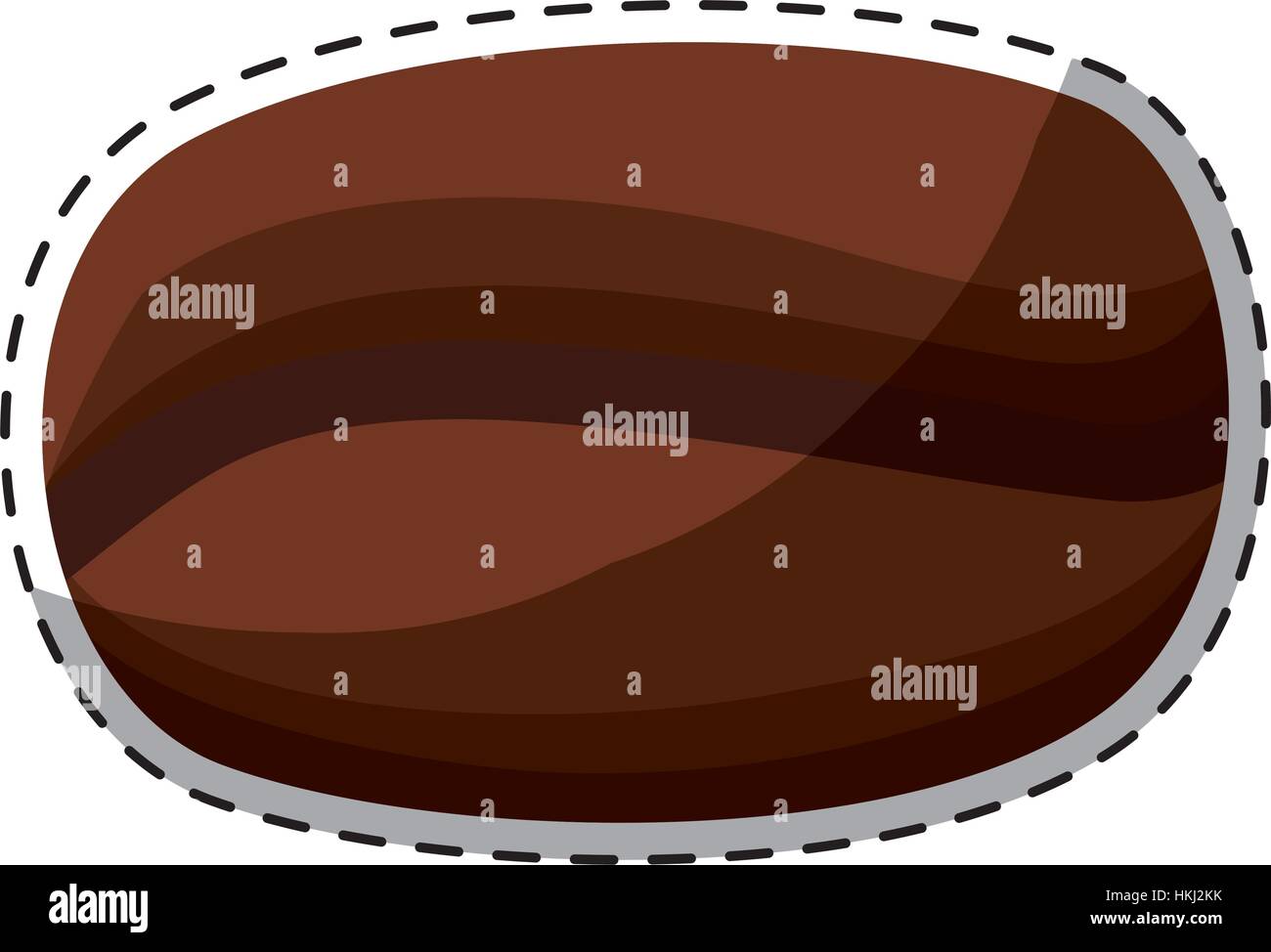 Grand brun café grain icône concevoir, vector illustration libre Illustration de Vecteur