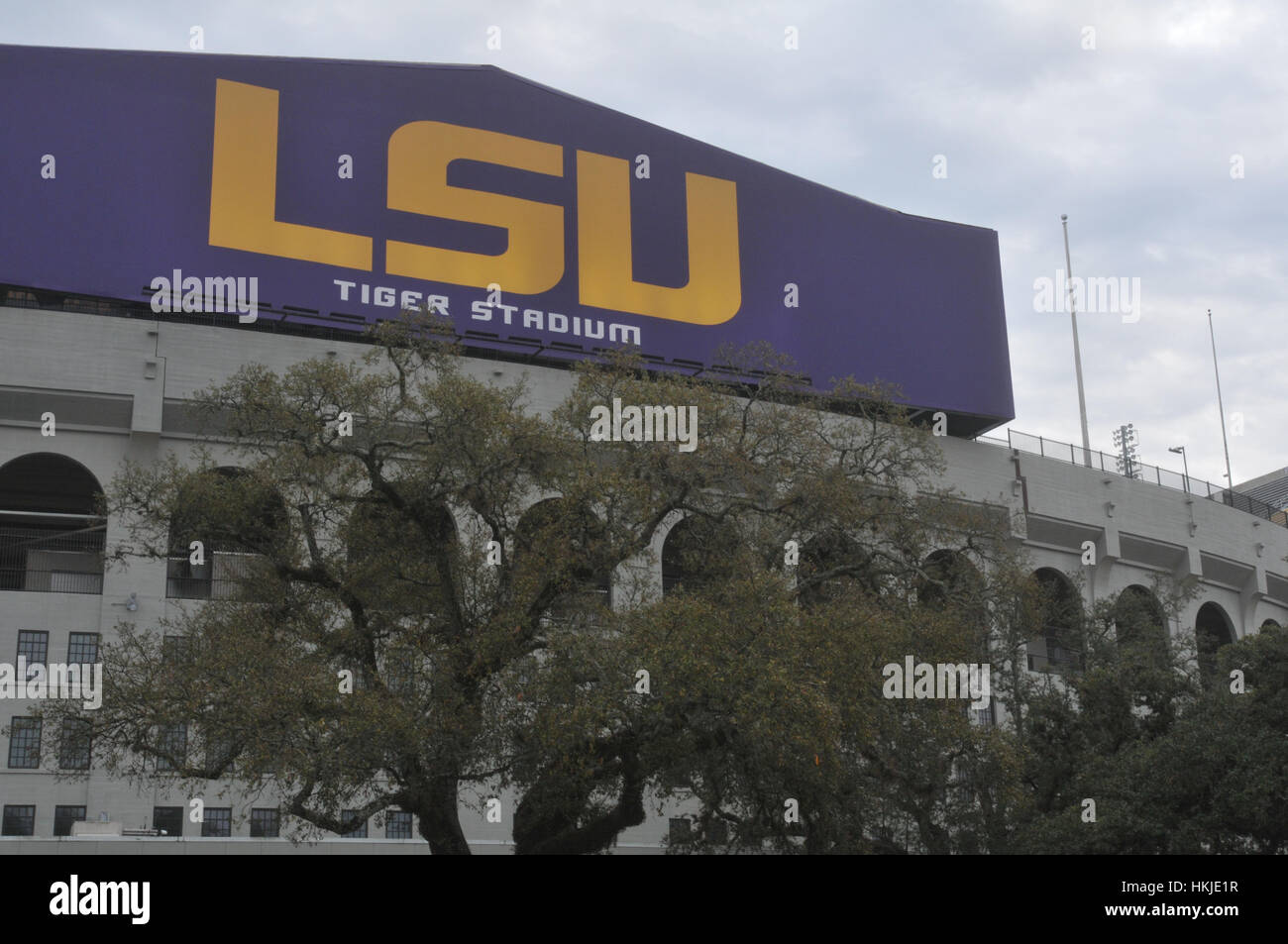 Baton Rouge, Louisiane-USA : Mars 2015 : Extérieur shot Tiger Stadium de LSU. Banque D'Images