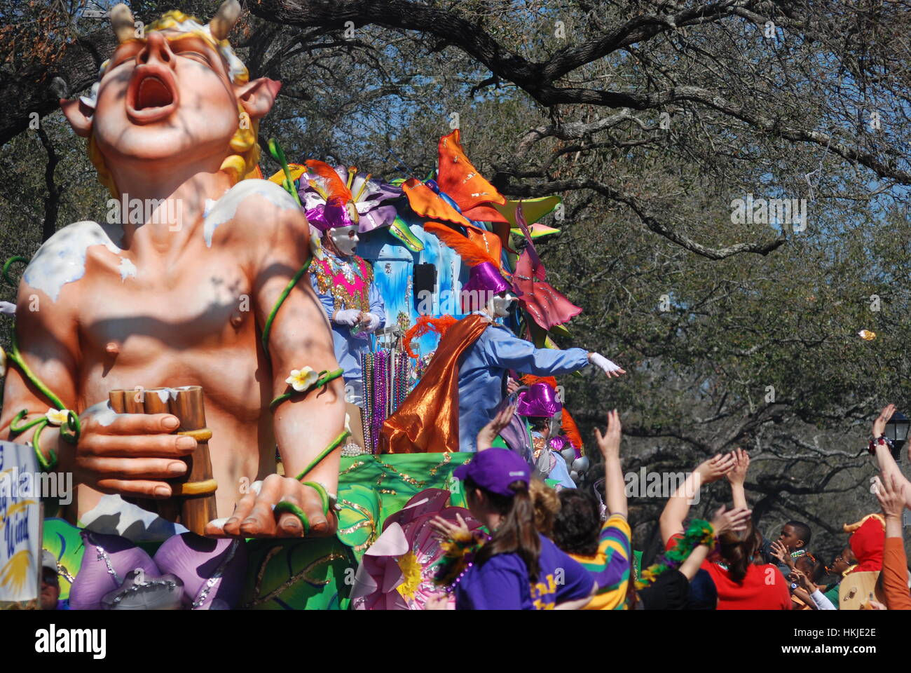 Mardi Gras à La Nouvelle Orléans, Louisiane. Banque D'Images