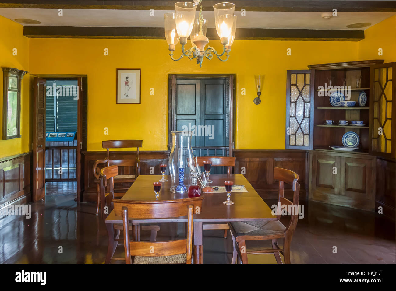 Les îles Caïmans, Pedro St James House, de l'intérieur Banque D'Images