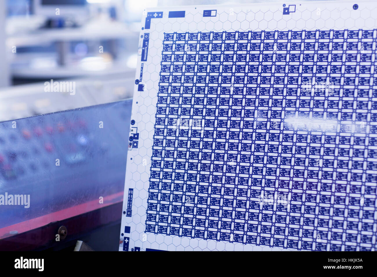Close-up of circuit board dans l'industrie, Hanovre, Basse-Saxe, Allemagne Banque D'Images
