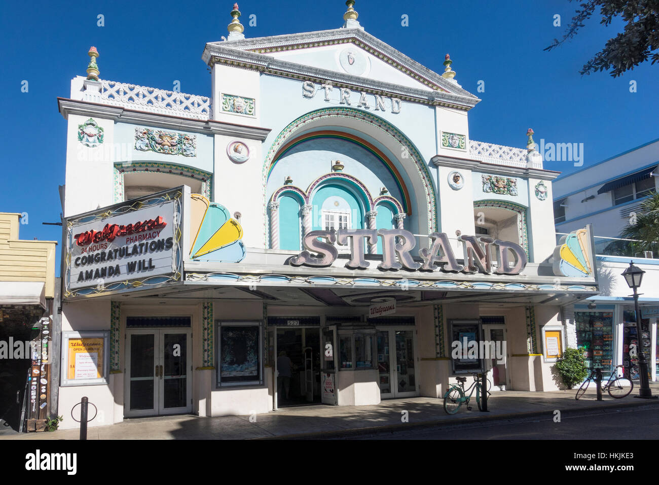 USA, Floride, Key West, Strand Theatre Banque D'Images