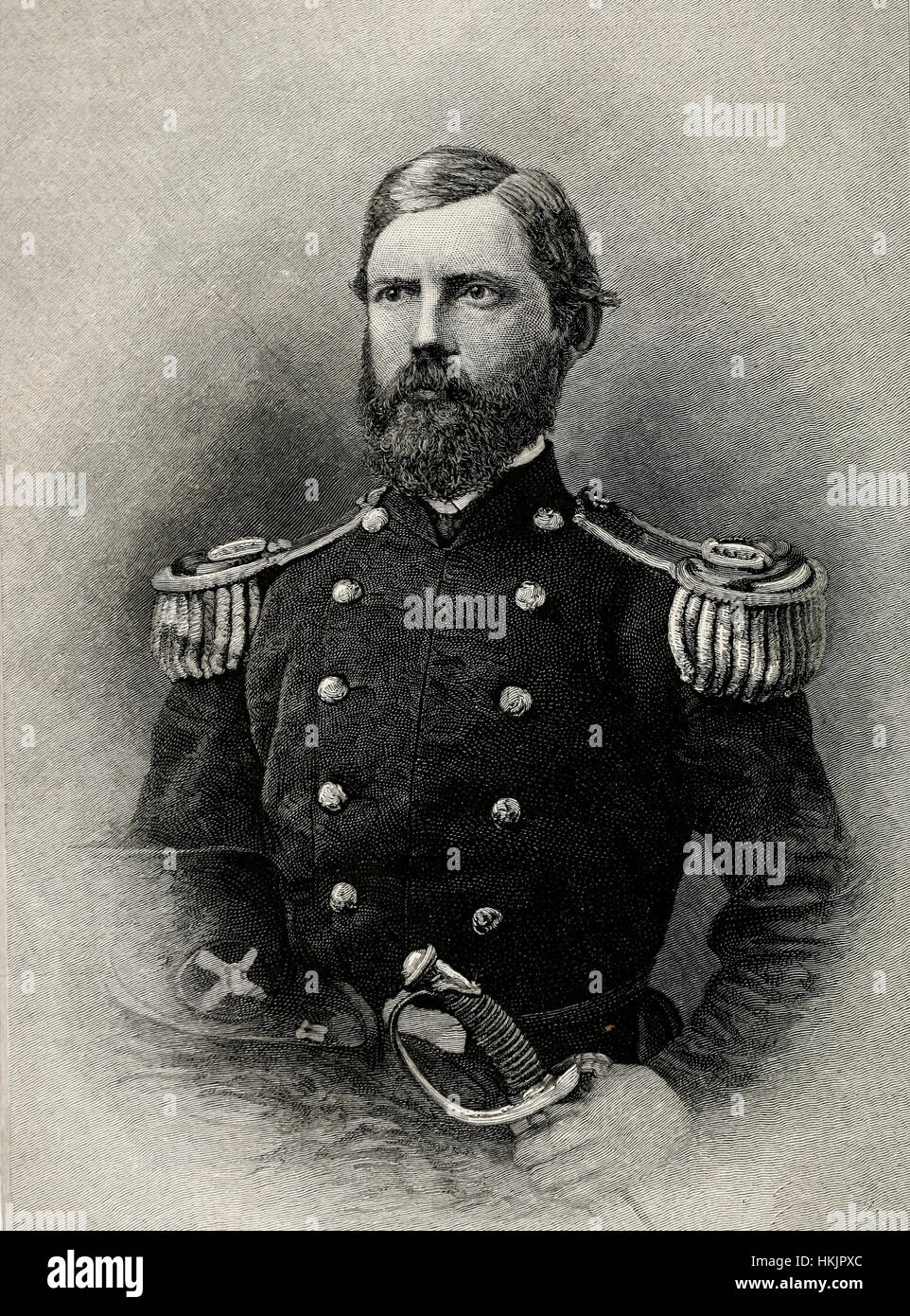 Le Major-général John F. Reynolds, armée de l'Union, États-Unis d'une guerre civile. Tués le premier jour de la bataille de Gettysburg Banque D'Images