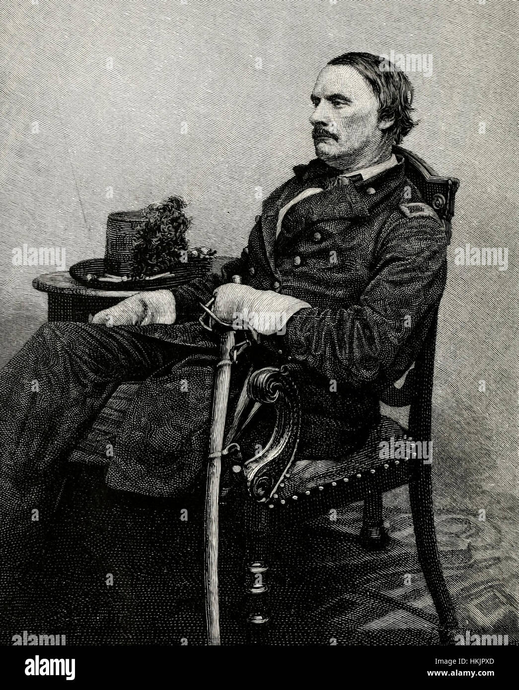 Le général Israël Richardson, armée de l'Union, guerre civile USA Banque D'Images