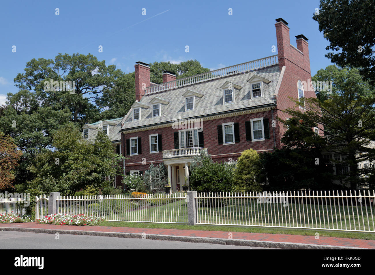 Jewett House, maison du doyen de la Harvard Divinity School, Harvard University, Boston, Cambridge, MA, États-Unis. Banque D'Images