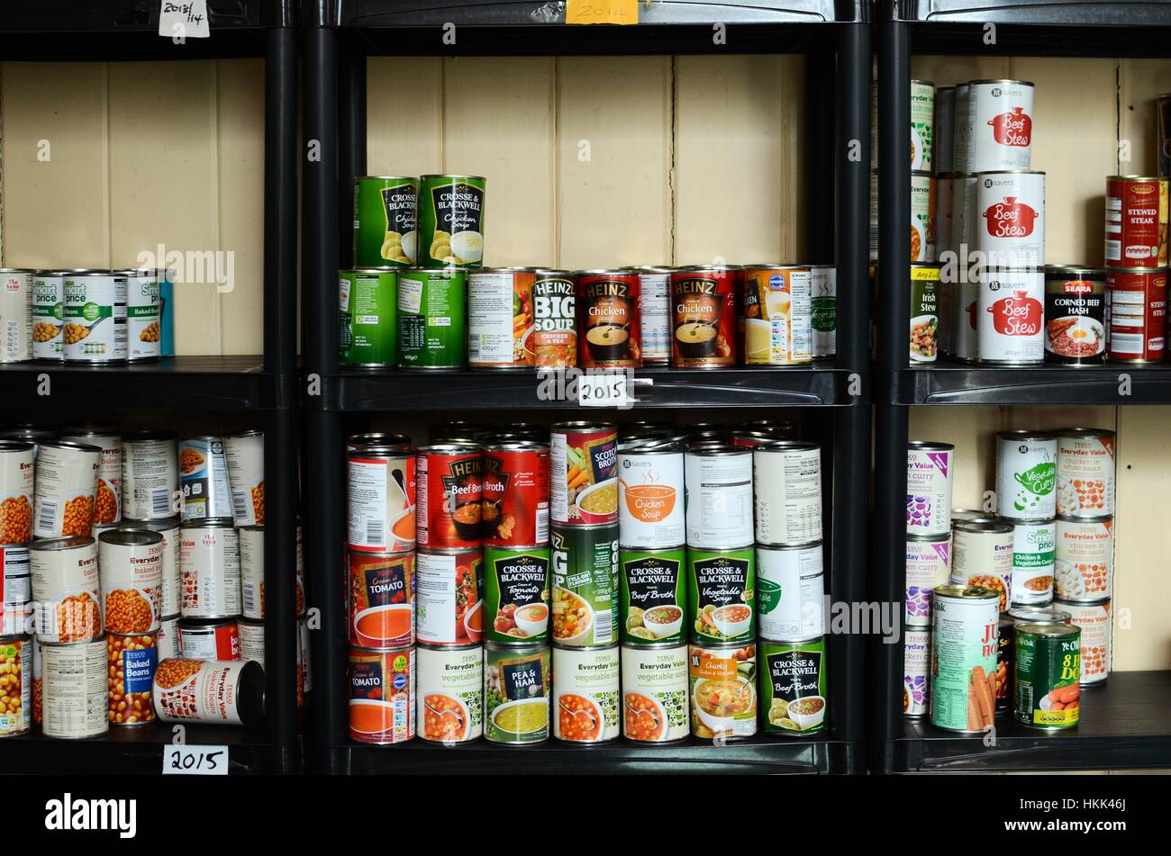 Camborne Food Bank, Cornwall. Banque D'Images