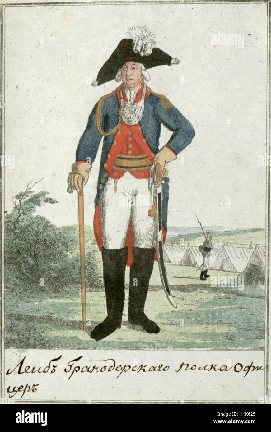 56. Régiment de Grenadiers 1793 Vie agent von Lude Banque D'Images