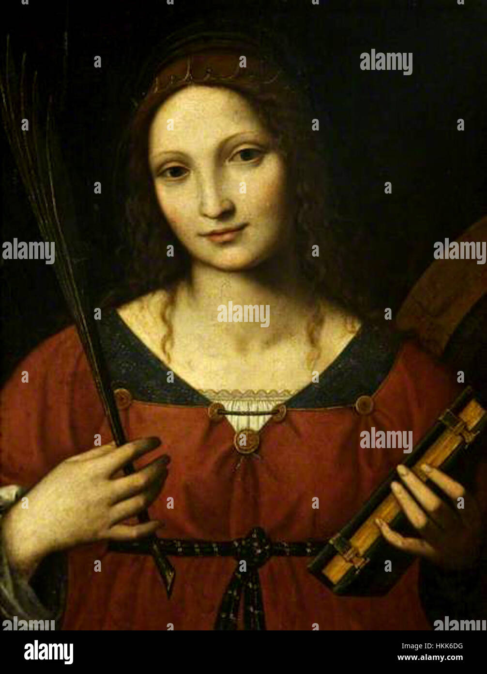 Bernardino Luini - Saint Catherine Banque D'Images