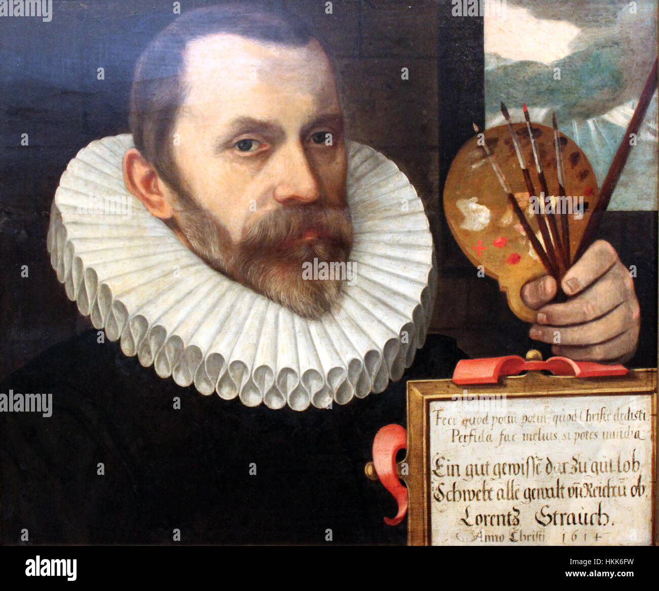 1614 Strauch Selbstbildnis im Alter von 60 Jahren anagoria Banque D'Images