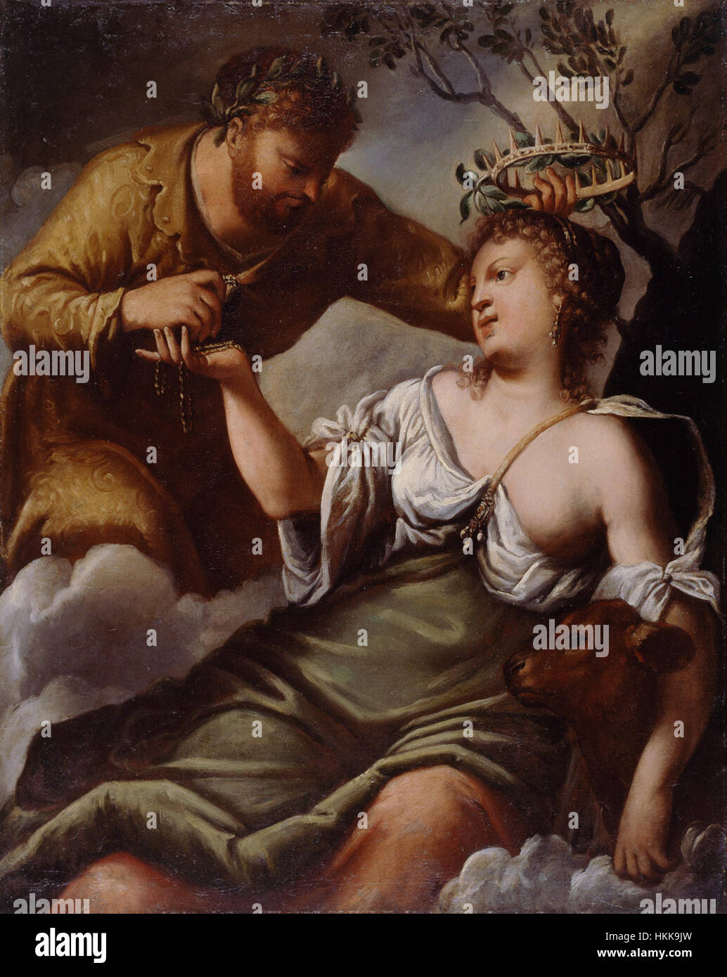 « Alegorija » est une peinture allégorique, souvent utilisée pour symboliser des concepts abstraits tels que la justice, la sagesse ou l’amour. L’œuvre utilise des figures et des représentations symboliques pour transmettre des significations plus profondes. Il illustre la tradition de l'art allégorique, où les figures ou les objets représentent des idées immatérielles ou des leçons morales. Banque D'Images