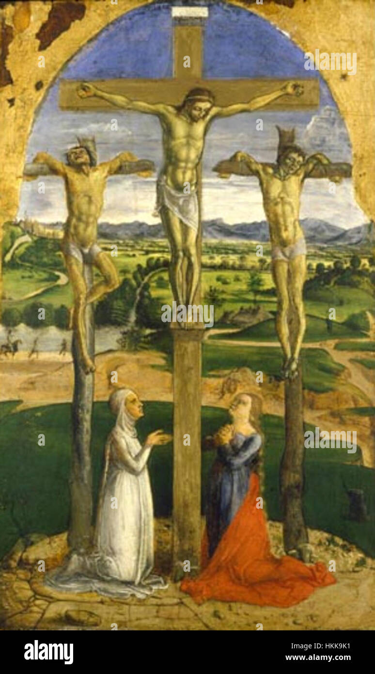 Alvise Vivarini Crucifixion Banque D'Images