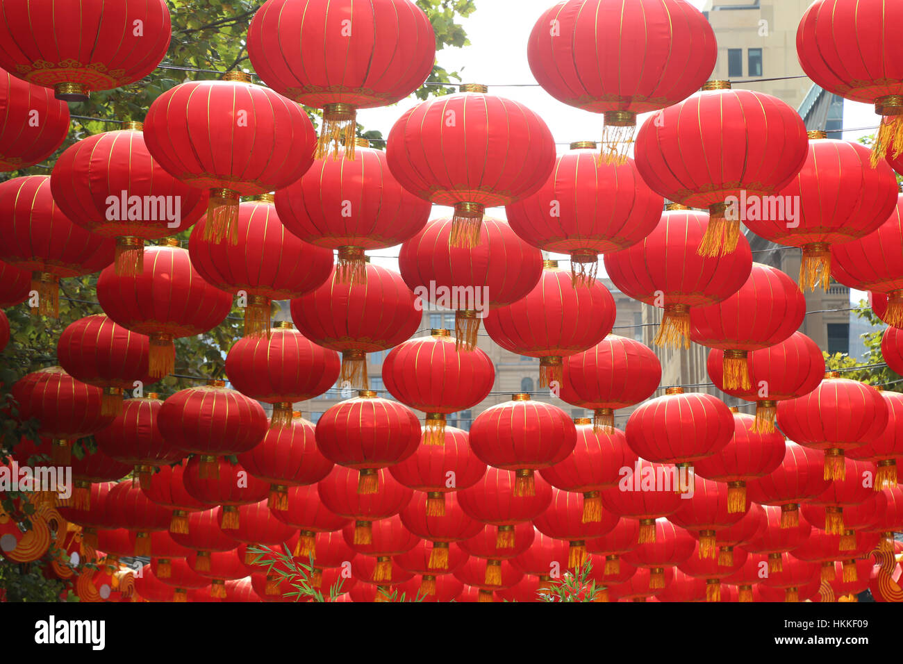 Sydney, Australie. 29 janvier 2017. Lanterne lunaire Westpac Hub est sur du 27 janvier au 12 février à Martin Place dans le cadre de la fête du Nouvel An chinois. Crédit : © Richard Milnes/Alamy Live News Banque D'Images