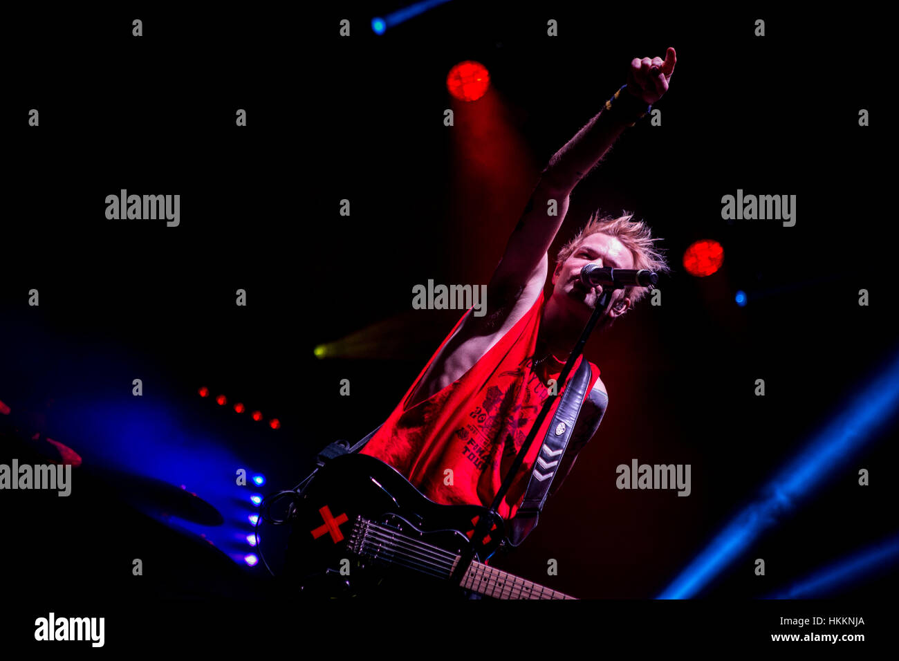 Milan, Italie. 29 janvier, 2017. Sum 41 en concert à Mediolanum Forum Crédit : Roberto Finizio/ Alamy Live News Banque D'Images