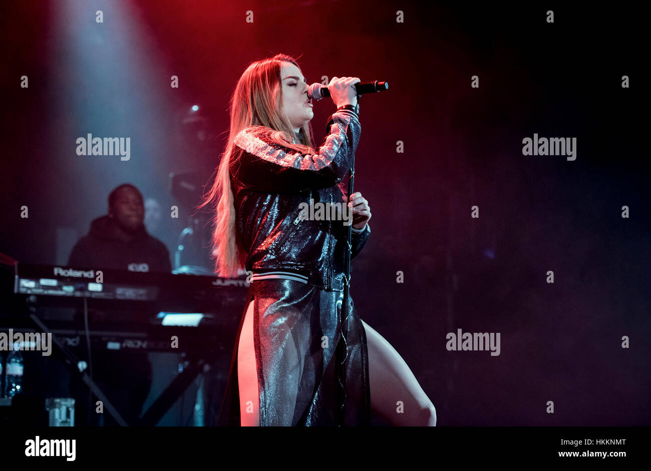 Manchester, UK. 29 janvier, 2017. Jojo se produit en concert à l'académie 2, Manchester sur son titre Mad Love UK tour. Crédit : Gary Mather/Alamy Live News Banque D'Images
