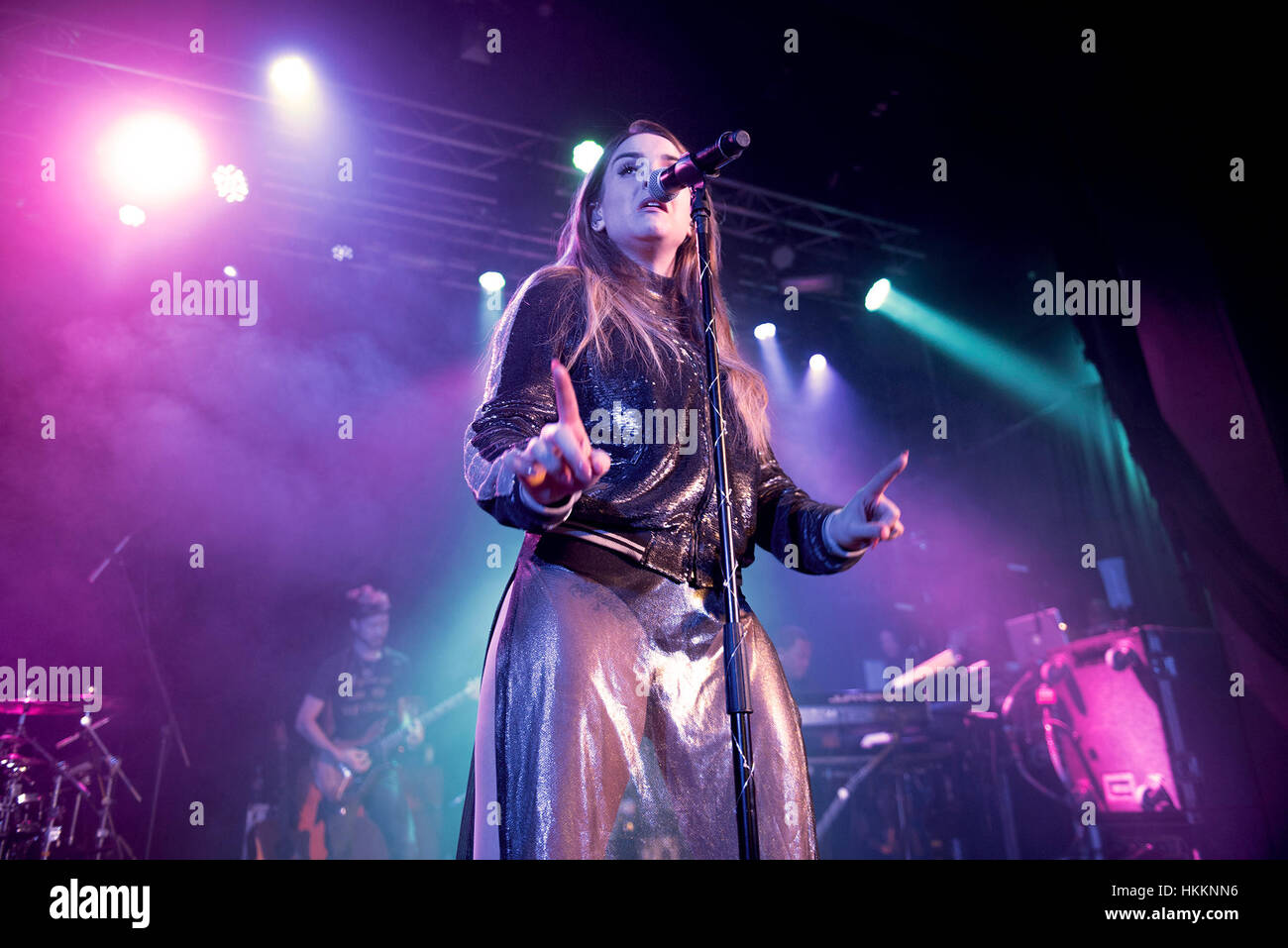 Manchester, UK. 29 janvier, 2017. Jojo se produit en concert à l'académie 2, Manchester sur son titre Mad Love UK tour. Crédit : Gary Mather/Alamy Live News Banque D'Images