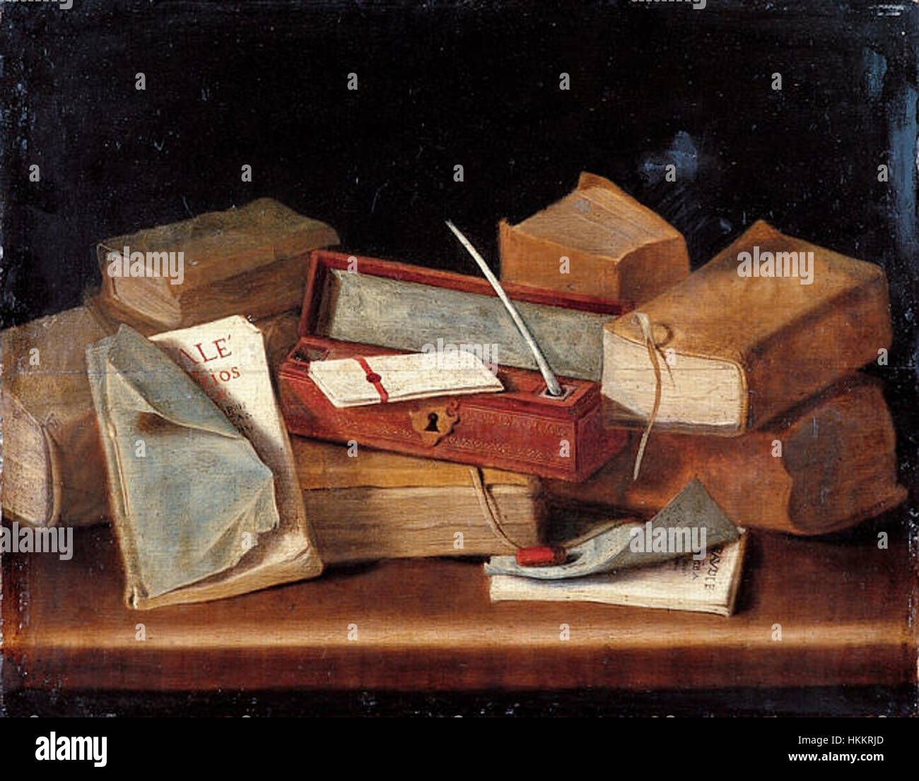 Tableau attribué à Jacques Bizet, montrant son style artistique distinct. L'œuvre reflète la maîtrise de Bizet de la lumière et de l'ombre, ainsi que son attention aux détails fins dans la représentation des figures. Banque D'Images